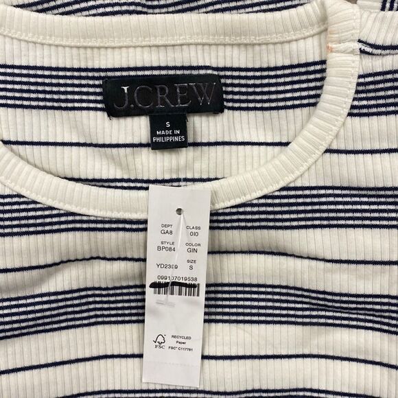 J. Crew Vintage rib ruffle-sleeve shirt - Picture 3 of 6